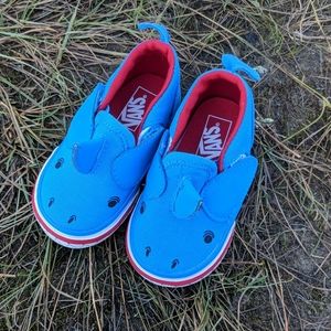 Vans Shark Slip Ons Toddler Size 4